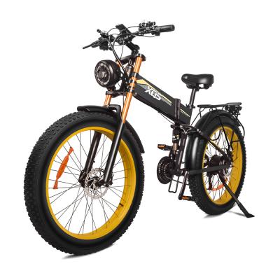 China Customizable 26 Folding Electric Mountain Bike For Seniors  Fast Charging for sale