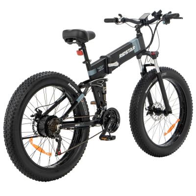 China Rear Hub Motor Fat Tire Folding Electric Bicycle 60km/H Speed For Girl for sale