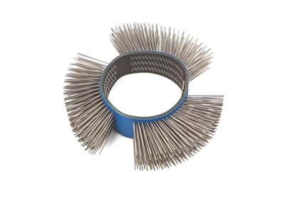 China Monti 23mm Straight Carbon Steel Bristle Laster Belts for Removes Corrosion for sale
