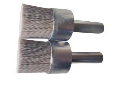 China 50mm Abrasive Nylon End Brush 10mm Shank for Removing Rust for sale