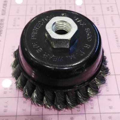 China Removing Paint Steel 3 Inch Wire Cup Brush 0.5mm Carbon Steel Wire Material for sale