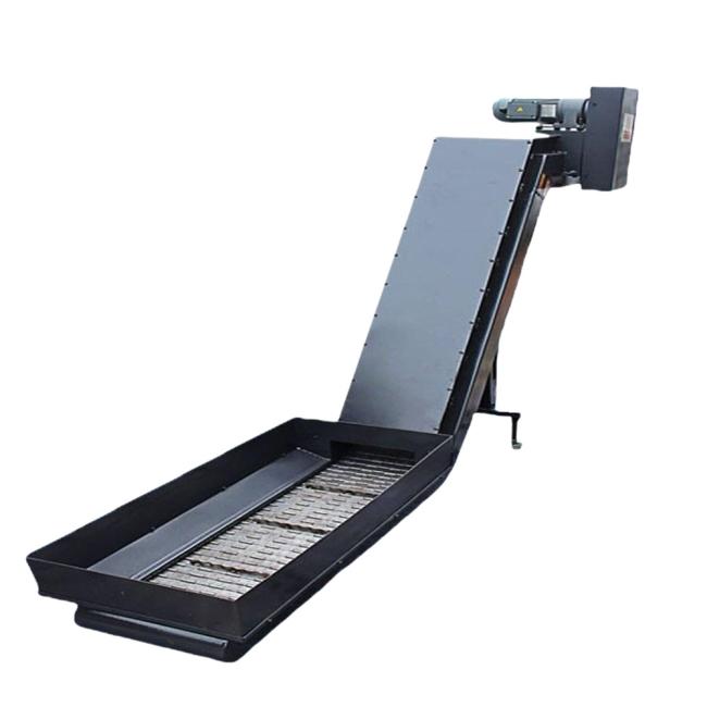 Complete chip conveyor system installation