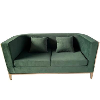 China Modern Lounge Sofa Set: Mobiliário de sala de estar de luxo com base de madeira maciça à venda