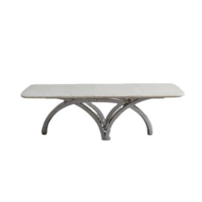 China Stainless Steel Metal Legs Modern Dining Furniture For Home Office Decoration à venda