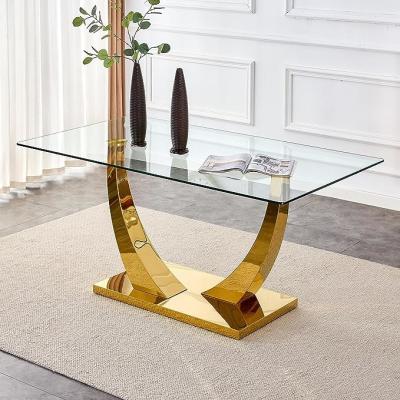 Chine Nouveau arrivée fabrication de meubles intérieurs table basse en acier inoxydable ronde ensemble de table pour le salon à vendre