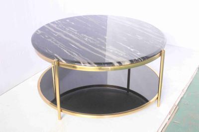 China Modern Luxury Balcony Leisure Round Marble Coffee Tea Table for Small Apartment en venta