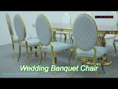 Μόδα Κολοκύθα Πίσω Σχεδιασμός Εκδήλωση Πάρτι Ενοικίαση Επίπλων Χρυσό Ανοξείδωτο Ατσάλι Τραπεζαρία Καρέκλα για Ξενοδοχείο Εστιατόριο