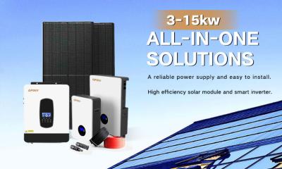 China Tiempo de carga varía Sistema de almacenamiento de baterías solares para el hogar 5KW a 200KW en venta