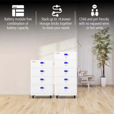 Китай 48V/51.2V White Stackable Home Battery with CE Certification for Residential продается