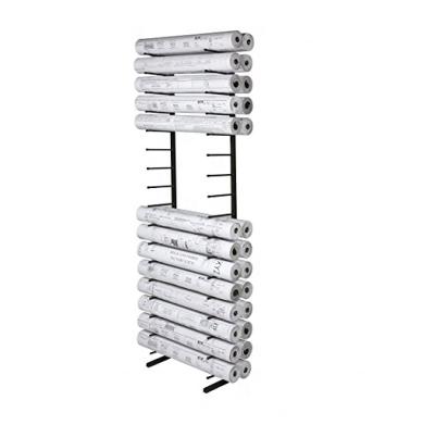 China Card Heavy Duty Metal Rolled Display Rack Paper Holder For Wallpaper, Drawing, Model à venda