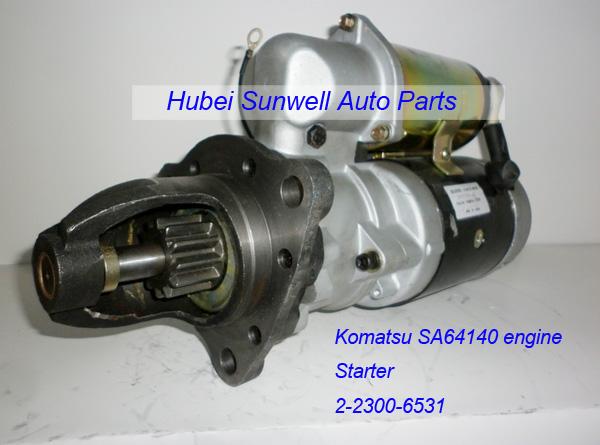 Komatsu SA6D140 engine starter