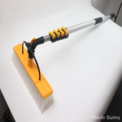 China Customizable Aluminum Alloy/Carbon Fiber Solar Panel Cleaner Brush for High PV Output for sale