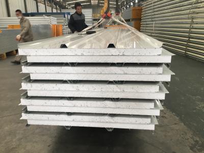 China El panel prefabricado de alta densidad del tejado del bocadillo del aislamiento EPS de la espuma de la casa en venta