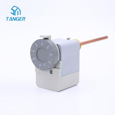 China Cylinder Immersion Thermostat Back Boiler Pipe Stats Central Heating 30 To 90 Degree for sale