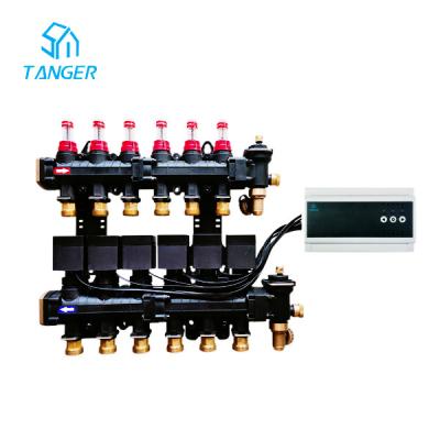 China 4 Zone Hydronic Radiant Floor Heating Manifold UFH Heating Wiring Centre for sale