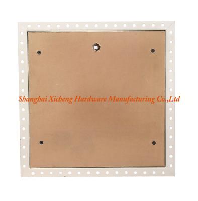 China Removable Steel Access Panel With Brown Wooden Board Inlay For Residential Building for sale