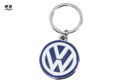 China Tenedor de la llave del metal de la marca del coche, llaveros de encargo del metal de Volkswagen en venta