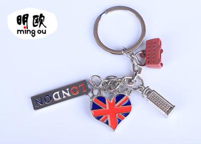 China O amor amigável Londres Keychains de Eco I com encanto do metal/porta-chaves pequena soa à venda