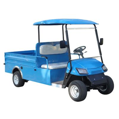China OEM Blue New Energy Club Car Utility Bed Golf Cart 4 Wheeler 80km for sale