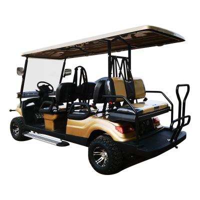 China 4 6 8 seater Remote Control Electric Sightseeing Limo Golf Cart With 1000kg Weight for sale