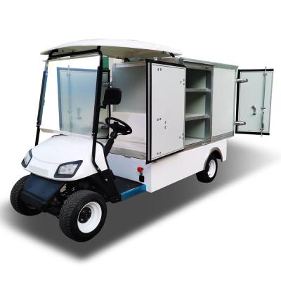 China New design large capacity 2 Seater Custom Golf Cargo Can Transport Goods Store And Sell for sale