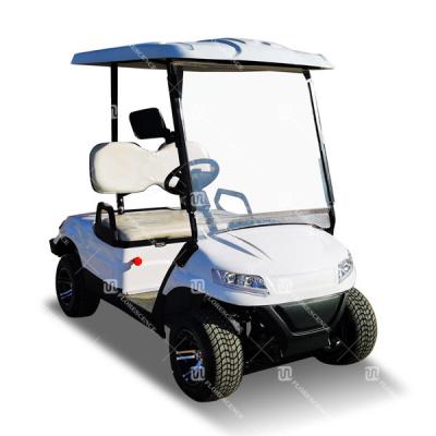 China Road Legal NEA White Golf Carts 2 Person New Energy Vehicles OEM With Front Windshield for sale
