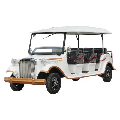 China 72v 200ah Lithium Battery 5KW AC Motor Classic Retro Sightseeing Cart 11 Seater With DG Certification for sale