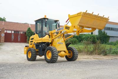 China CVT Gear Box 2 Ton Wheel Loader 58kw 79hp Power Front Head Loader for sale