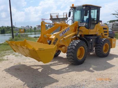 Chine 3450mm 2500kg Front End Wheel Loader Safety Fasten Transportation And Delivery 3 Units In 40HQ Container à vendre