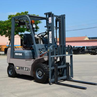 China Sturdy Diesel Counterbalanced Forklift FD15 Engine Power 32 KW for sale