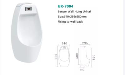 China Blanco de Hung Wc Urinal Spill Proof de la pared del sifón del ahorro del agua que limpia con un chorro de agua en venta
