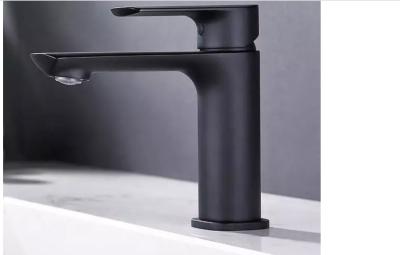 Chine robinet en acier de lavabo de 304ss Matt Black Wall Mounted Tap pour l'évier de vanité à vendre