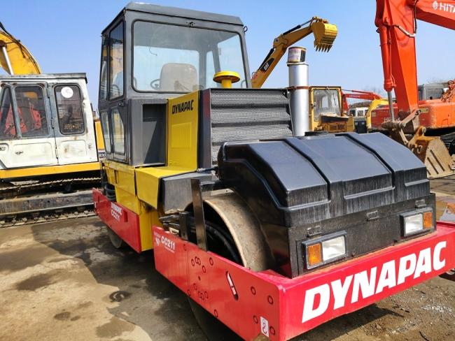 original paint CC211 CC411 CC522 used road roller dynapac sweden roller compact four tires roller deutz engine