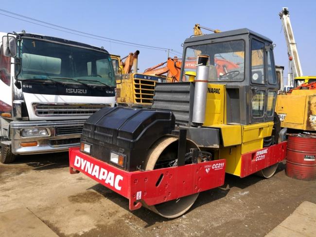 original paint CC211 CC411 CC522 used road roller dynapac sweden roller compact four tires roller deutz engine