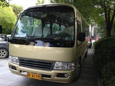 China used Toyota coaster bus left hand drive  diesel  engine 6 cylinder city service bus  luxury coach bus ball nut for sale