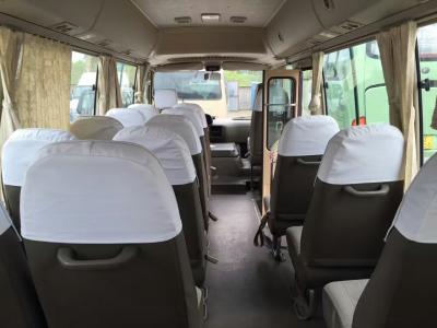 China 23 seats used Toyota diesel coaster bus left hand drive   engine 6 cylinder   japan coaster bus toyota for sale