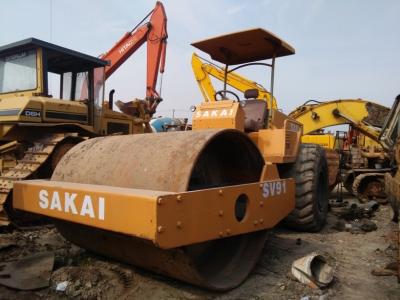 China used compactor  SAKAI used road roller Model SV90 SV91 made in Japan Vibratory Smooth Drum Roller  used in shanghai for sale