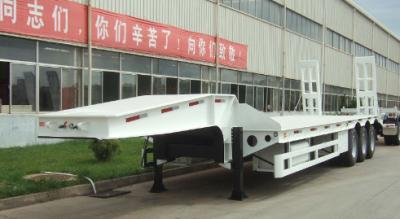 China brand new china  lowbed Semi-trailer 13m 16m with 4-axles excavator trailer. excavator trailer for sale