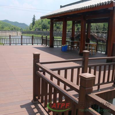 China Compressed Charcoal Bamboo Deck Board Weather Resistance for sale