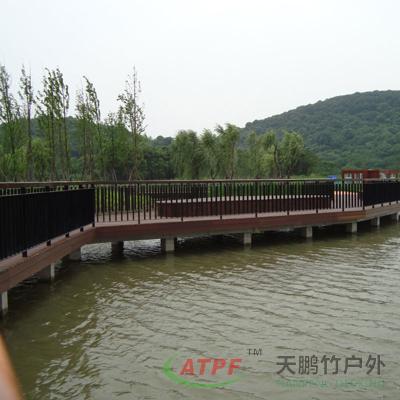 China Co Extrusion bamboo Outdoor Decking Board Flooring 18 Foot for sale