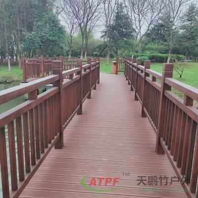 China 100mm Bamboo Decking Boards Light Charcoal Mildewproof for sale