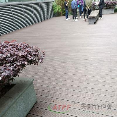China Carbonized Compressed Bamboo Decking Floor Boards Eco Friendly for sale