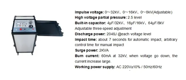 Xzh Test Three Voltage Level High Voltage Pulse Surge Signal Generator Cable Fault Locator