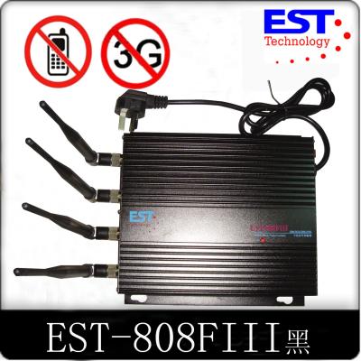 China CDMA Cell Phone Signal Jammer EST-808F3 , 850 - 894MHz With 4 Antenna for sale