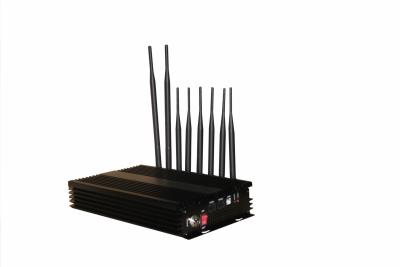 China Black Cell Phone Signal Jammer 2G 3G 4G , WIFI Signal Blocker for sale