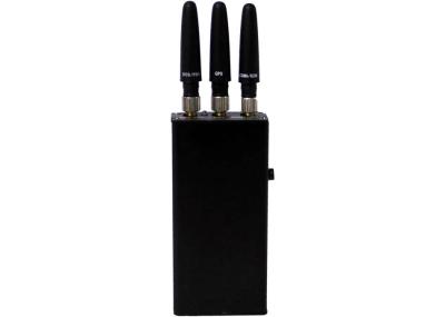 China Triple Bands Car Mobile Phone Signal Jammer Portable Handheld Size GPS / 3G for sale