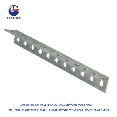 China H.D.G Pole Cross Arm With 11 Holes Outdoor FTTH 436x40x40mm Galvanized for sale