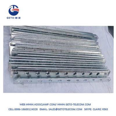 China 11 Holes Cross Arm For Outdoor Pole Hot Dip Galvanized Steel ISO9001 for sale