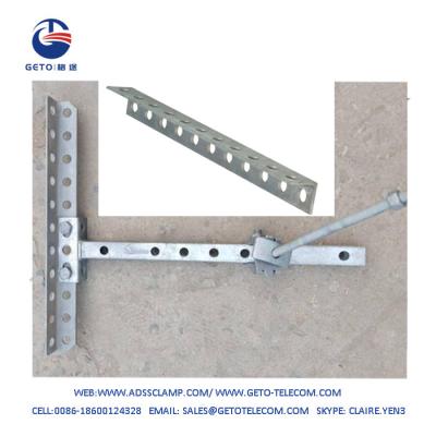 China 11 Holes Cross-Arm Pole/Extension Bracket/Pre-Drilled For Overhead Lines for sale