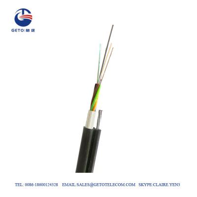 China Cuadro 8 cable de fribra óptica de GYTC8A de la base del cable 4 de la fibra en venta